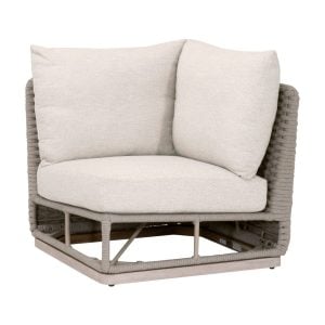 Essentials For Living 6863-CRN.TAU/ECR/W-ET Caspian Outdoor Modular Corner Sofa