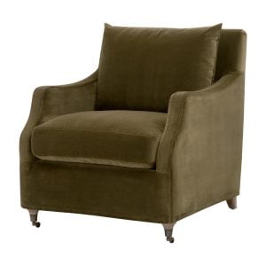 Essentials For Living 6697.OLV/NG Jade Slipcover Club Chair