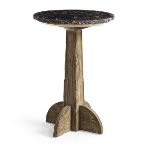 Jonathan Charles 491308-FDO Echo Canyon Round Marble Side Table