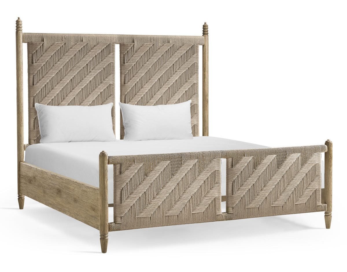 Jonathan Charles 491319-TGO-K Sagehill Rush King Bed