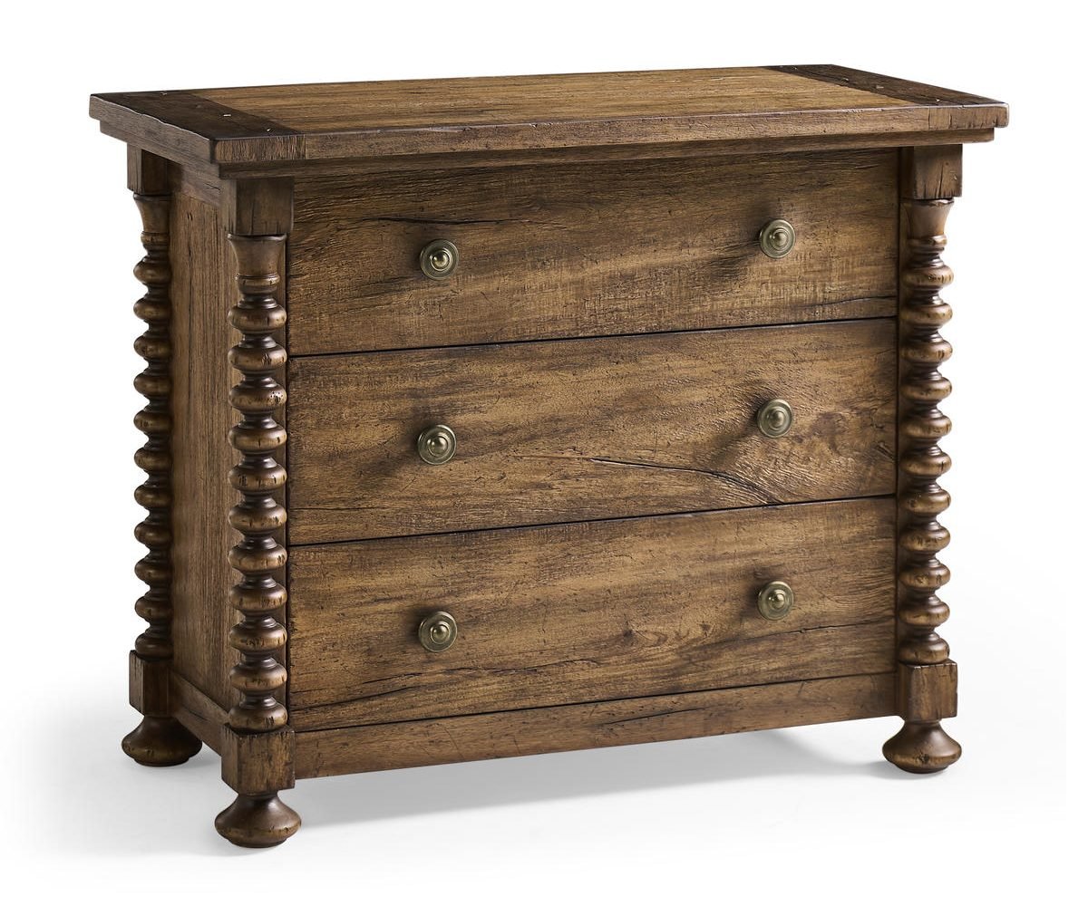Jonathan Charles 491322-MSW-36L Tamarisk 3 Drawer Nightstand
