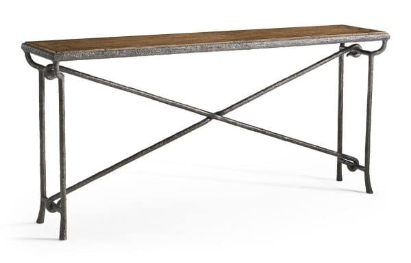Jonathan Charles 491318-CMF Forge Iron Console Table