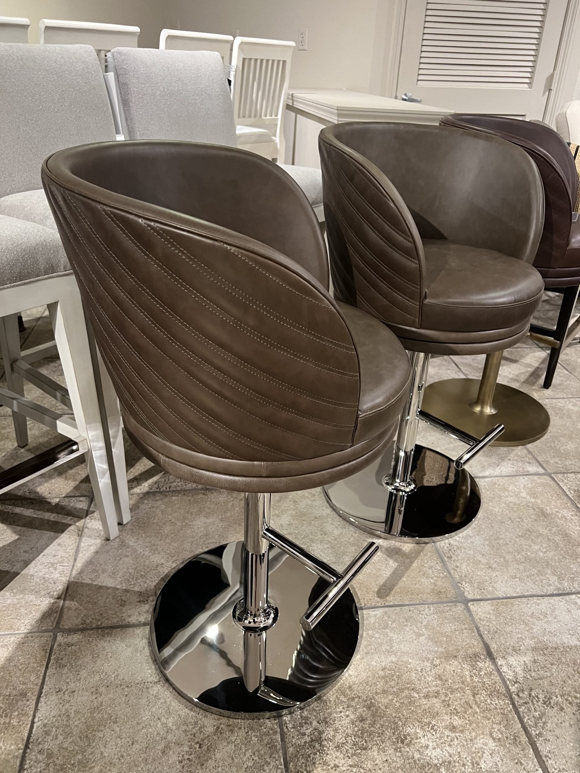 Maitland-Smith 8498-42/60 Leo Counter Stool Maitland-Smith 8498-42/60 Leo Counter Stool