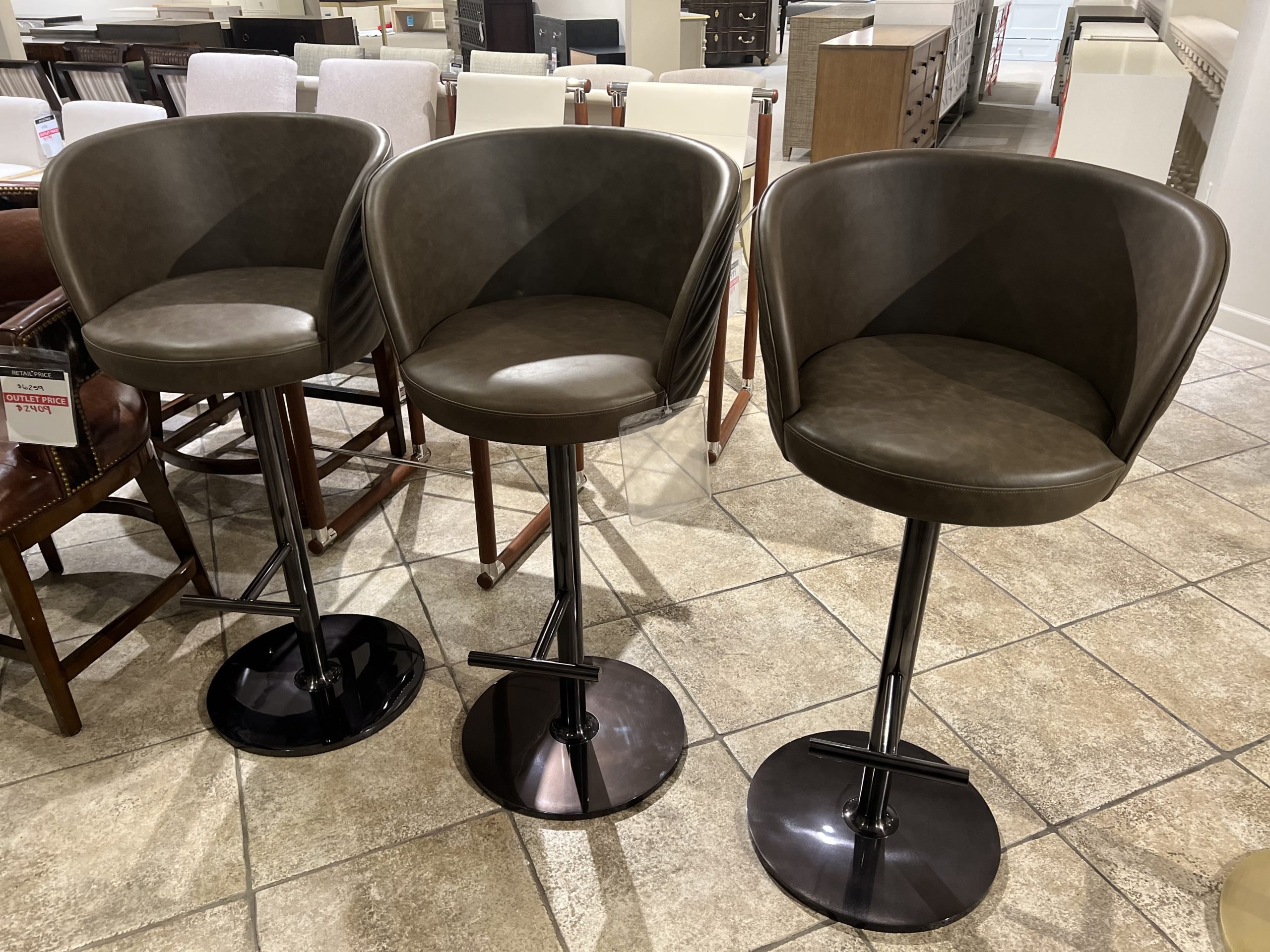 Maitland-Smith 8493-42/40 Bar Stool - Blk Nickel