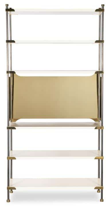 Highland House HH19-508-PL Benson Etagere - Pearl Finish Highland House HH19-508-PL Benson Etagere - Pearl Finish