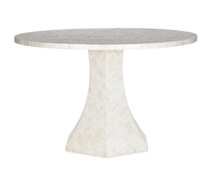 Highland House HH26-504-AS Keenan Bone Dining Table