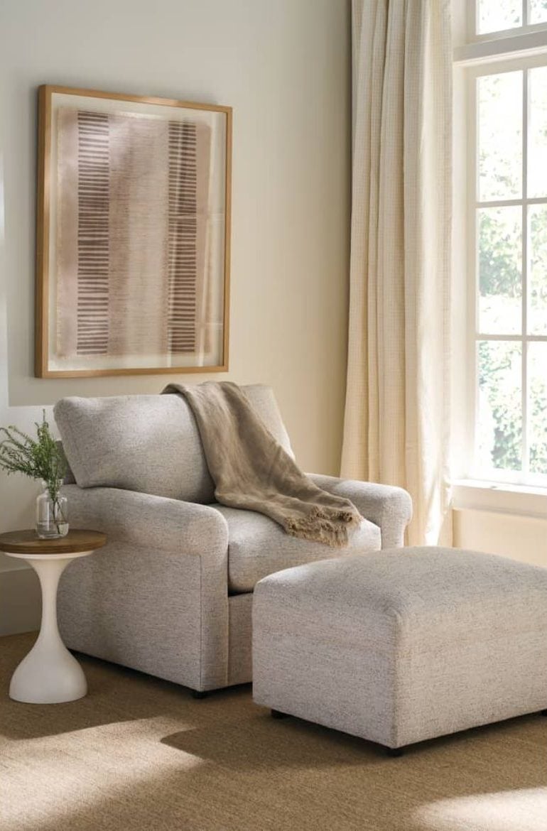 Rowe Furniture CC-OTTOMAN-RC Comfort and Craft Ottoman