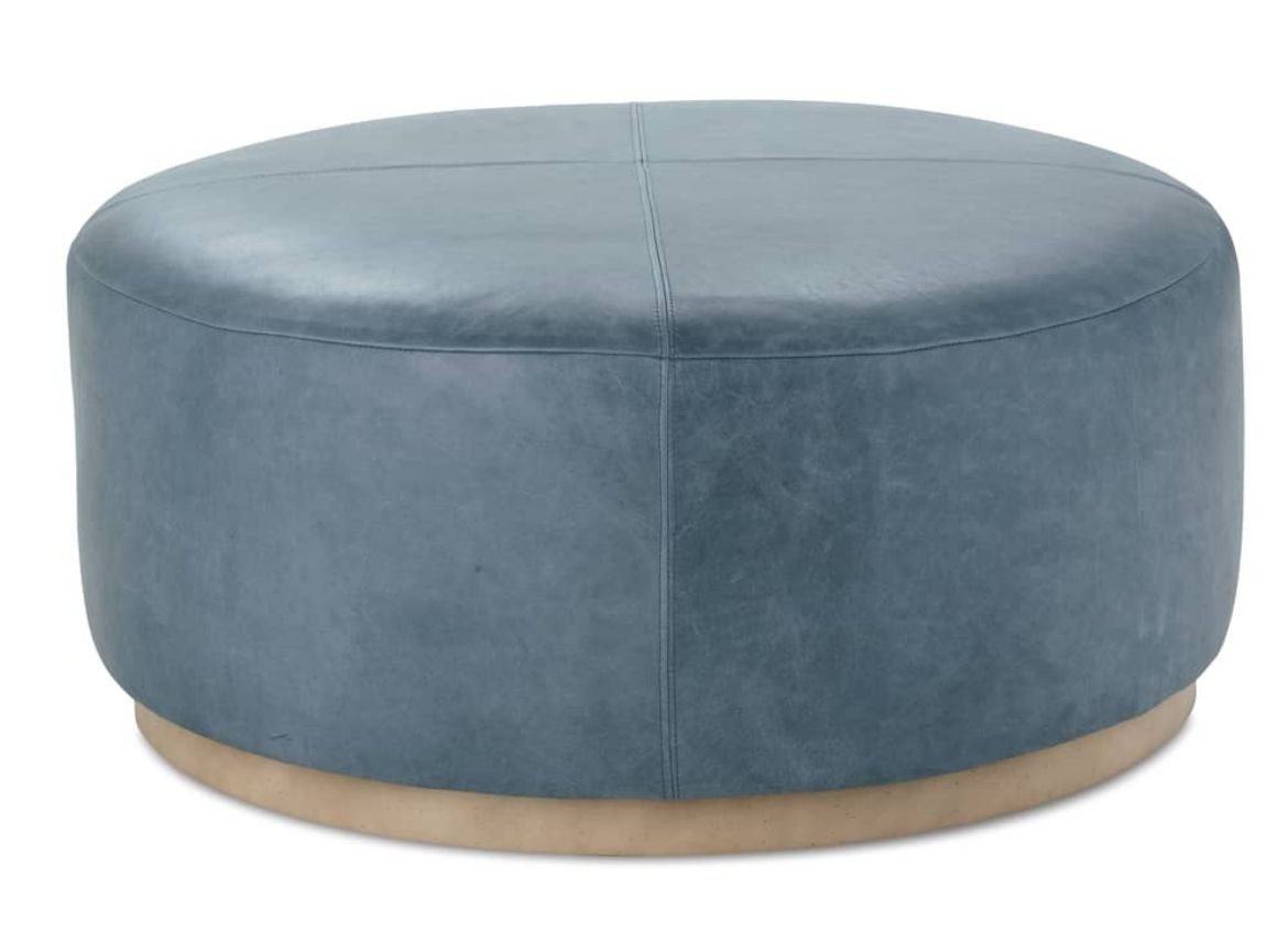 Rowe Furniture CUSTOM-L-OTTOMAN-RC Custom Leather Ottomans