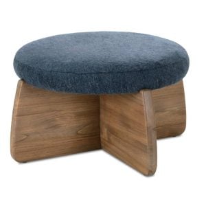 Rowe Furniture R100-P3-018-RC Brushed Blend Nova Round Ottoman