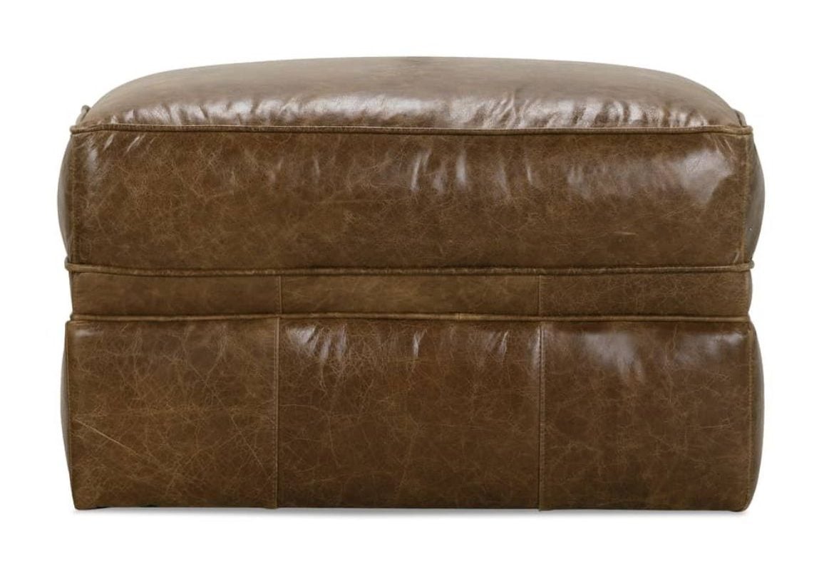 Rowe Furniture KARA-L-005-RC Kara To the Floor Leather Ottoman