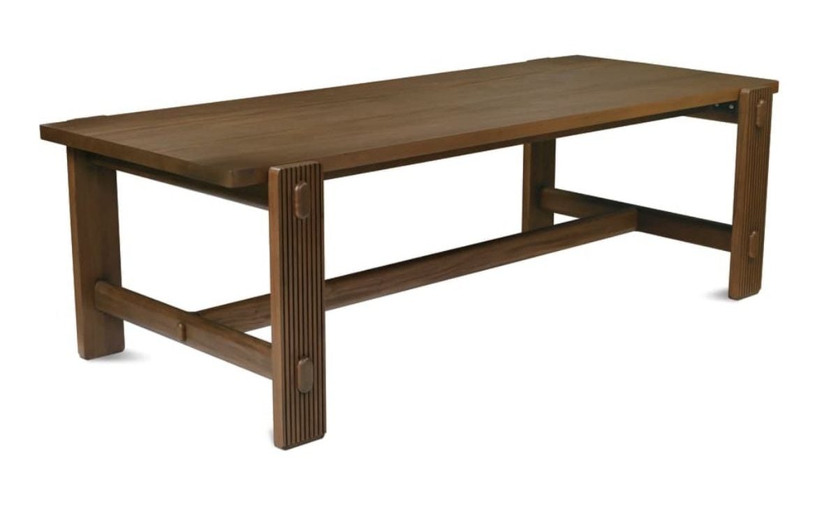 Rowe Furniture RR-11010-805 A/B Kindred Rectangle Dining Table - Mahogany Top in Sesame Base