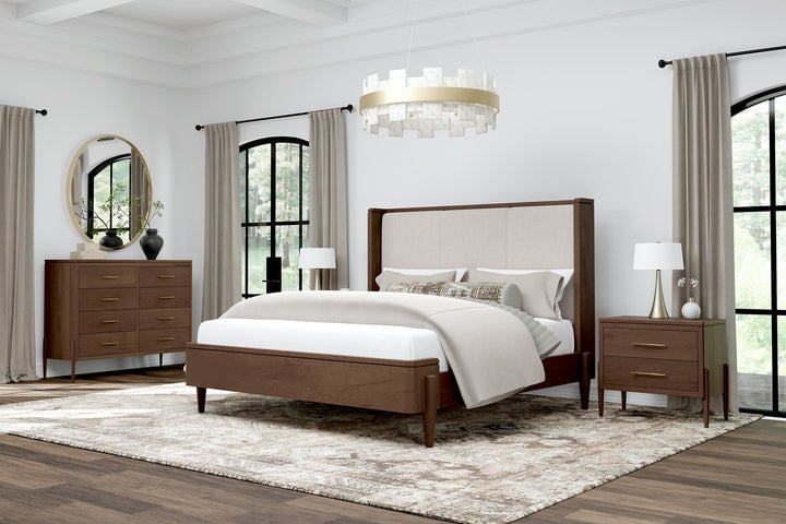 Simply Amish SBCEL-11B5-F Celine Upholstered Twin Bed