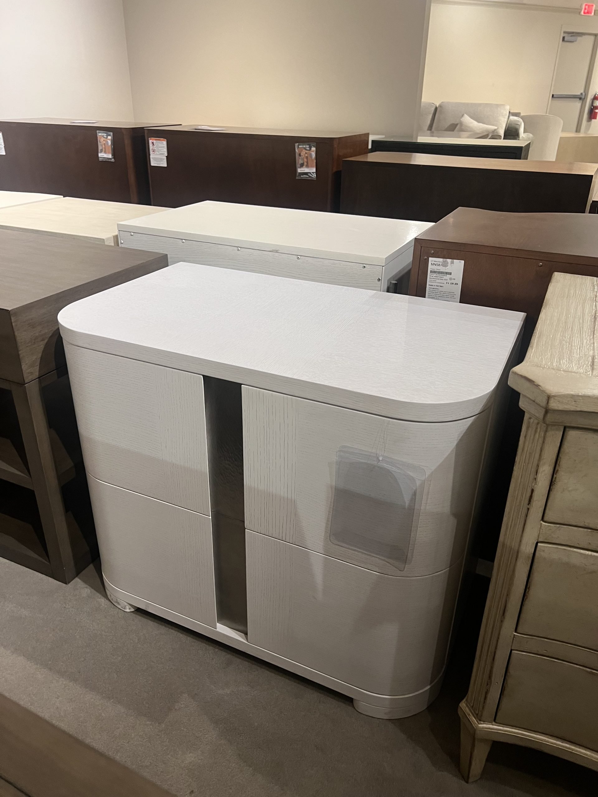 Century B33-222/20 Two Drawer Nightstand (Frost)