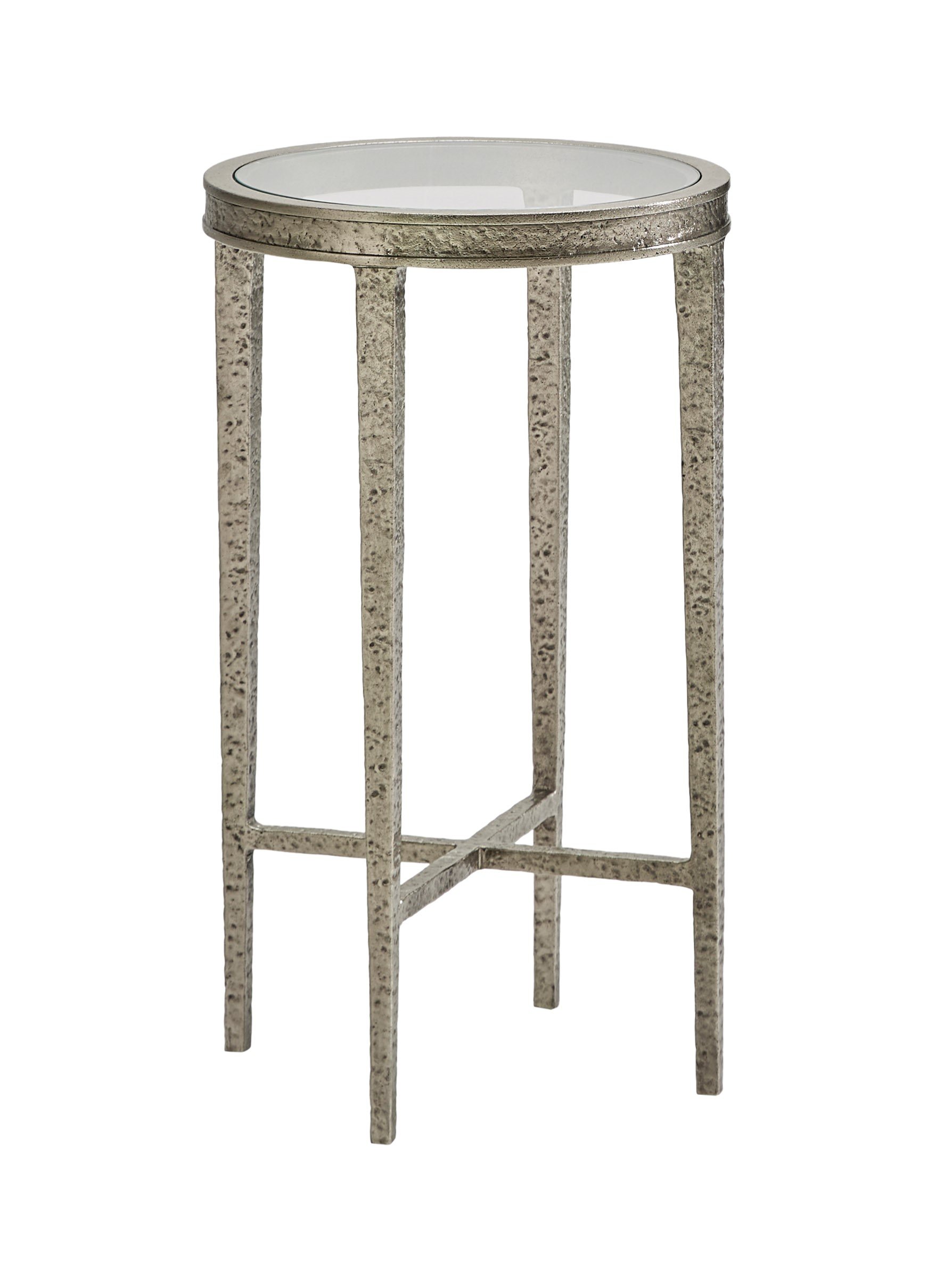 Modern History MH1203F04 Texture Round Spot Table-Silver