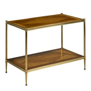 Modern History MH1212F01 Oak Burl & Walnut End Table