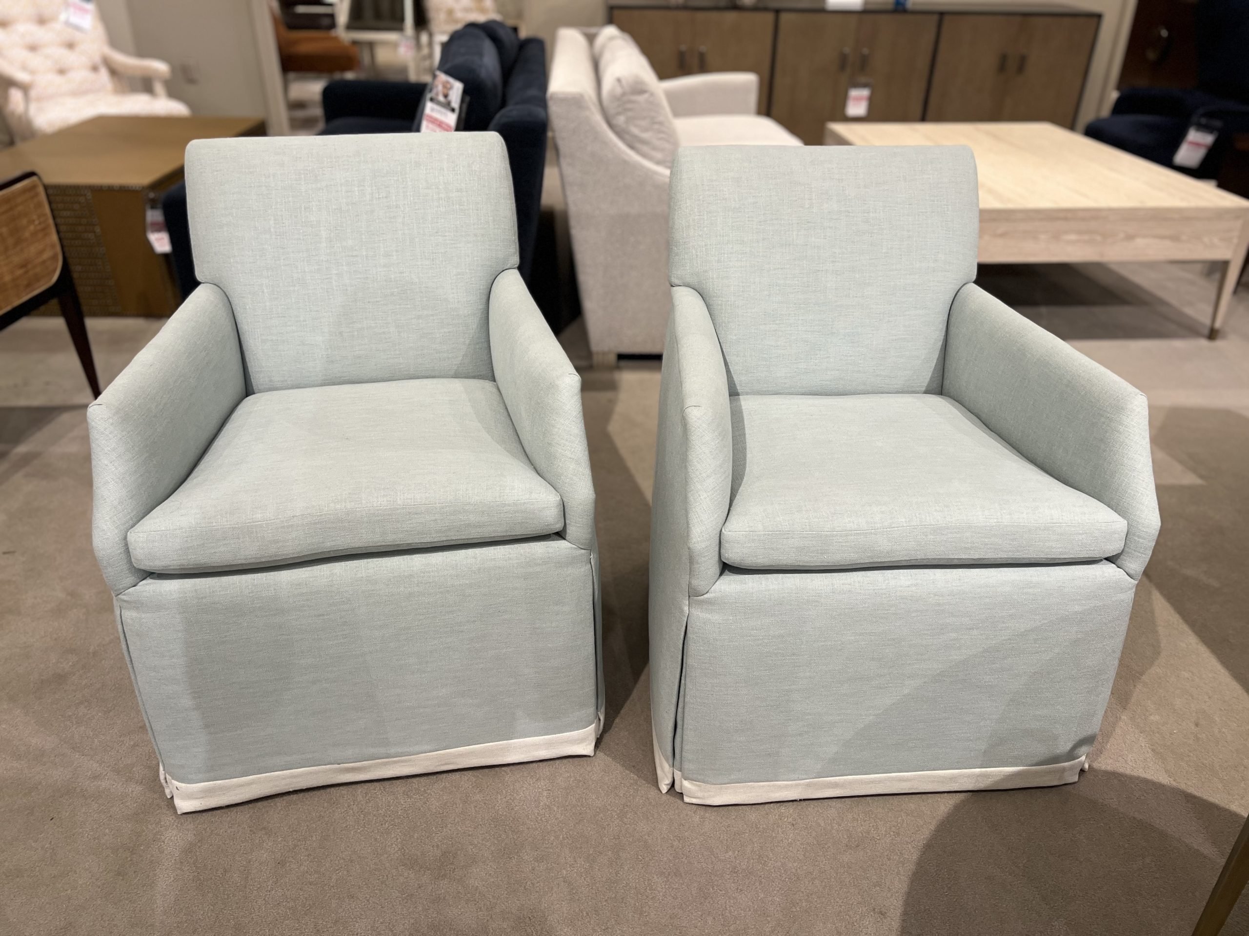 Jessica Charles 987-C/10512,10513 Alicia Chair w/ Casters