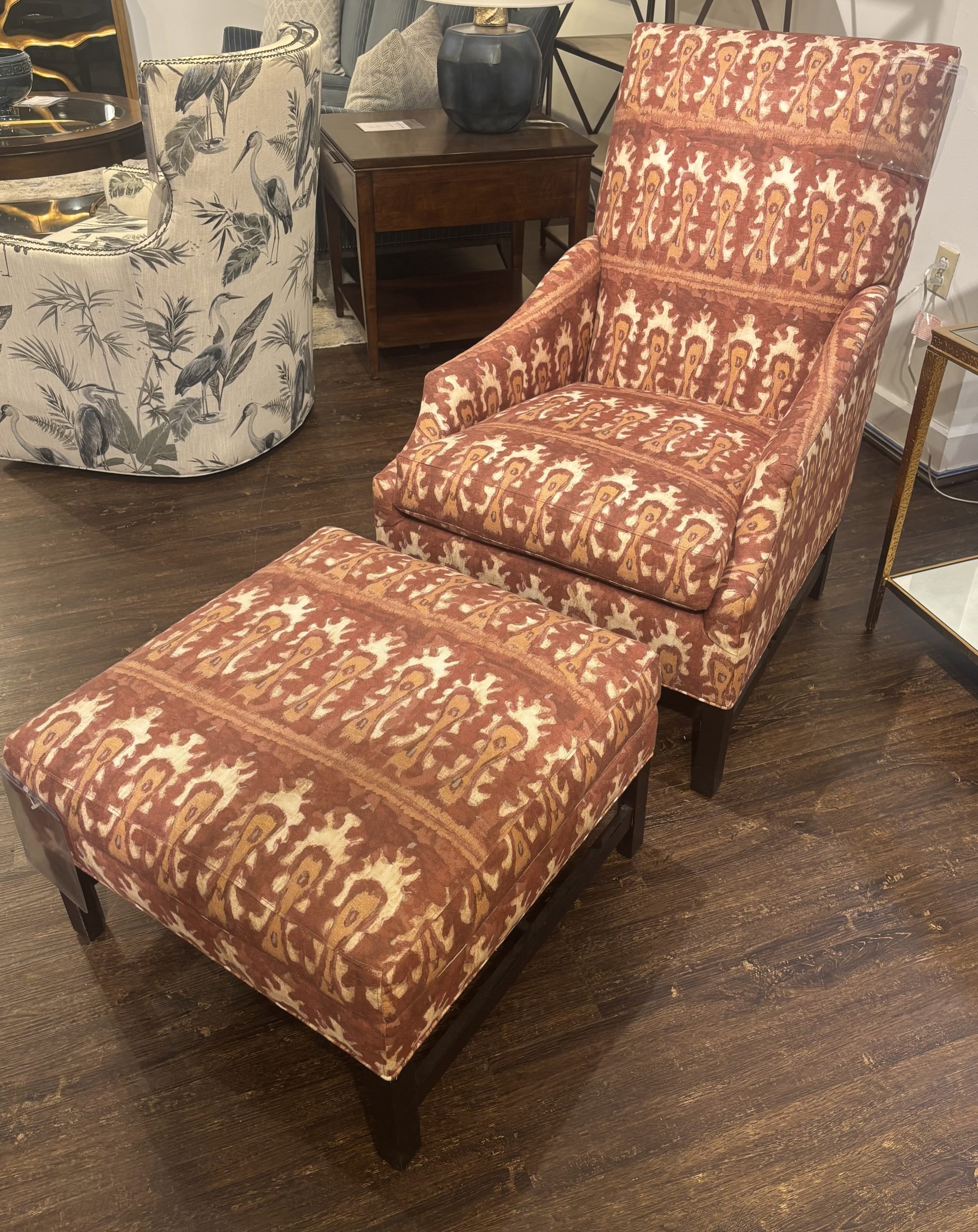 Wesley Hall 501-25 Laslo Chair and Ottoman