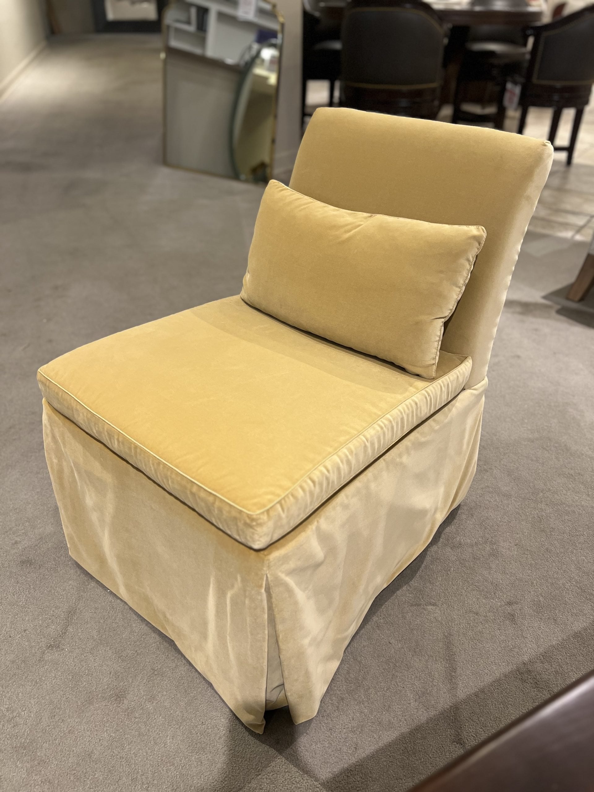 Hickory Chair HC1317-23S/10 Georgette Skirted Slipper Chair