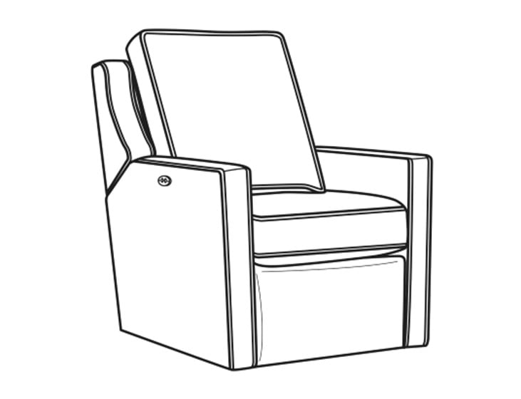 CR Laine 1726-05SWPR Harper Swivel Power Recliner