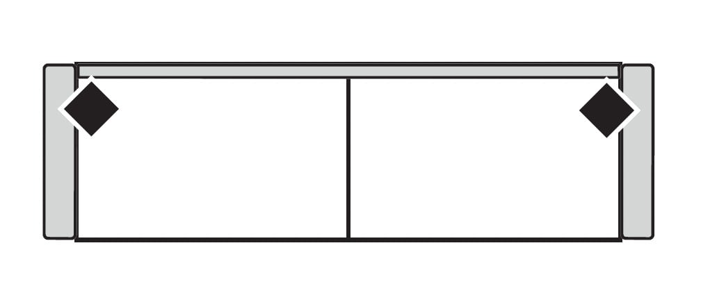 Four Seasons 2390S DEVIN 2 SEAT SOFA