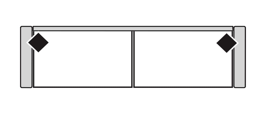 Four Seasons 2390XLS DEVIN 2 SEAT XL SOFA
