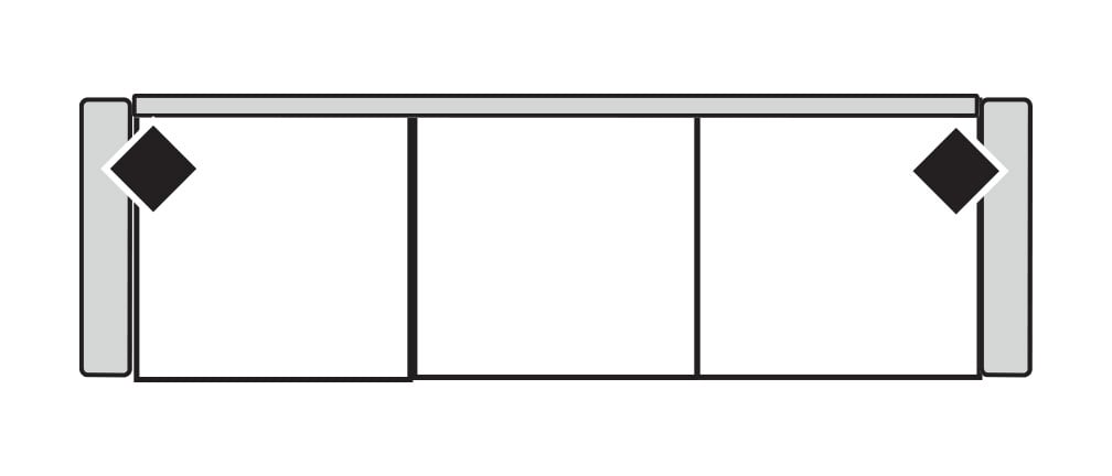 Four Seasons 2395S DEVIN 3 SEAT SOFA