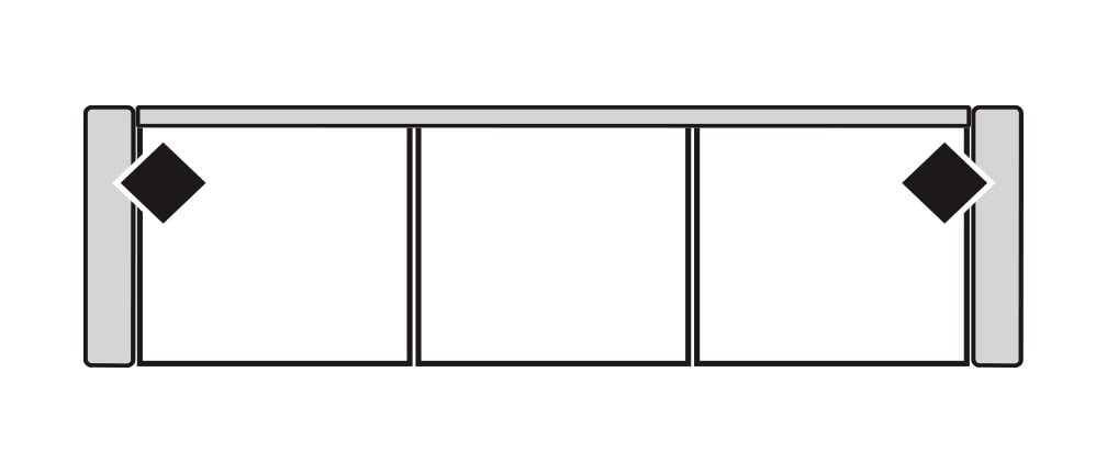 Four Seasons 2395XLS DEVIN 3 SEAT XL SOFA