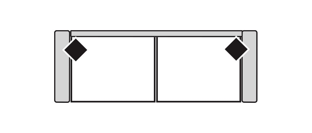 Four Seasons 2390THS DEVIN 2 SEAT TOWNHOUSE SOFA