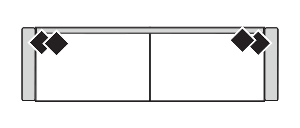 Four Seasons 720GS ALEXANDRIA 2 SEAT GRANDE SOFA