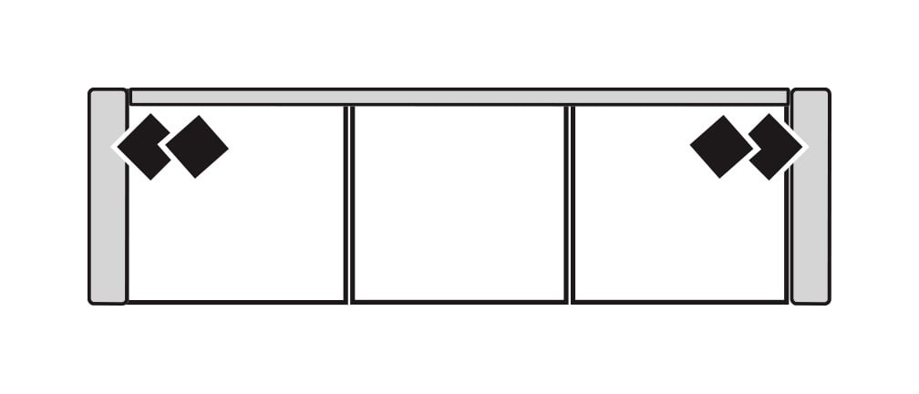 Four Seasons 2395GS DEVIN 3 SEAT GRANDE SOFA