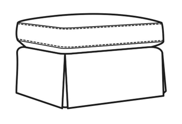 CR Laine 4255-07 Lindy Ottoman