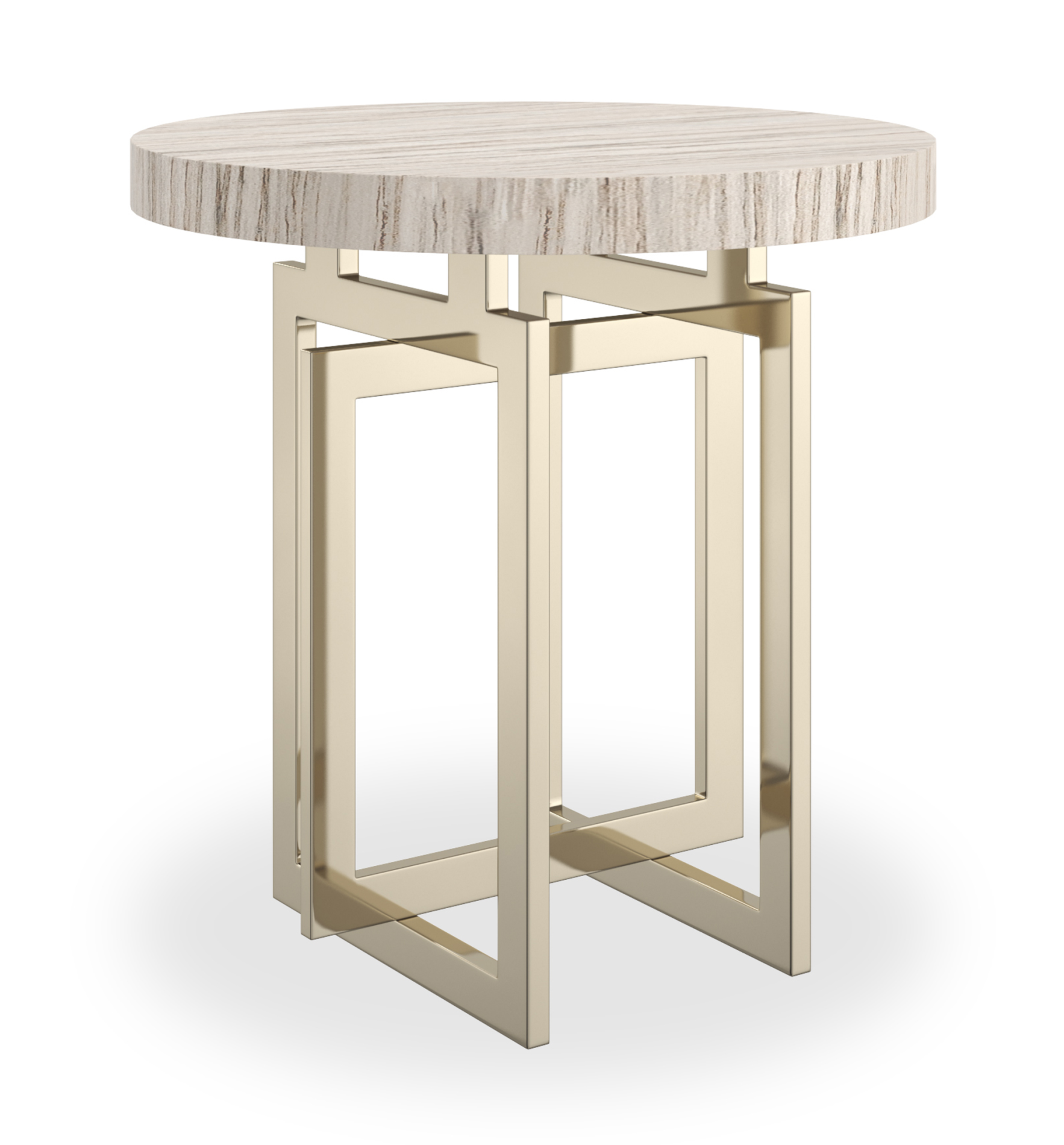 Caracole CLA-425V-4116 Wish You Were Here Rnd Side Table Lt