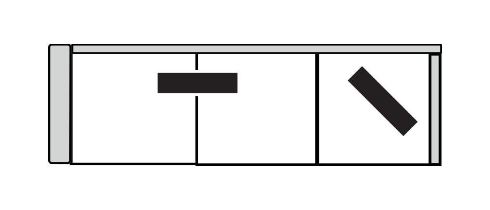 Four Seasons 75095CS-LSF BENTON LSF 3 SEAT CORNER SOFA