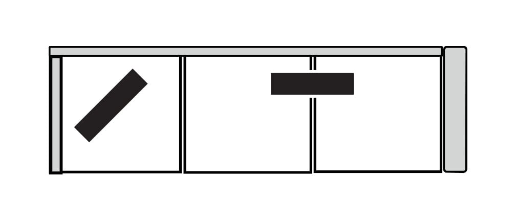 Four Seasons 75095CS-RSF BENTON RSF 3 SEAT CORNER SOFA