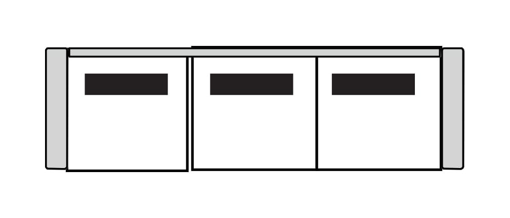 Four Seasons 75095Q BENTON 3 SEAT QSLP