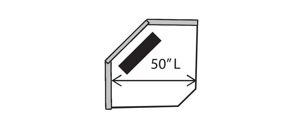 Four Seasons 75090-WH BENTON HEX WEDGE