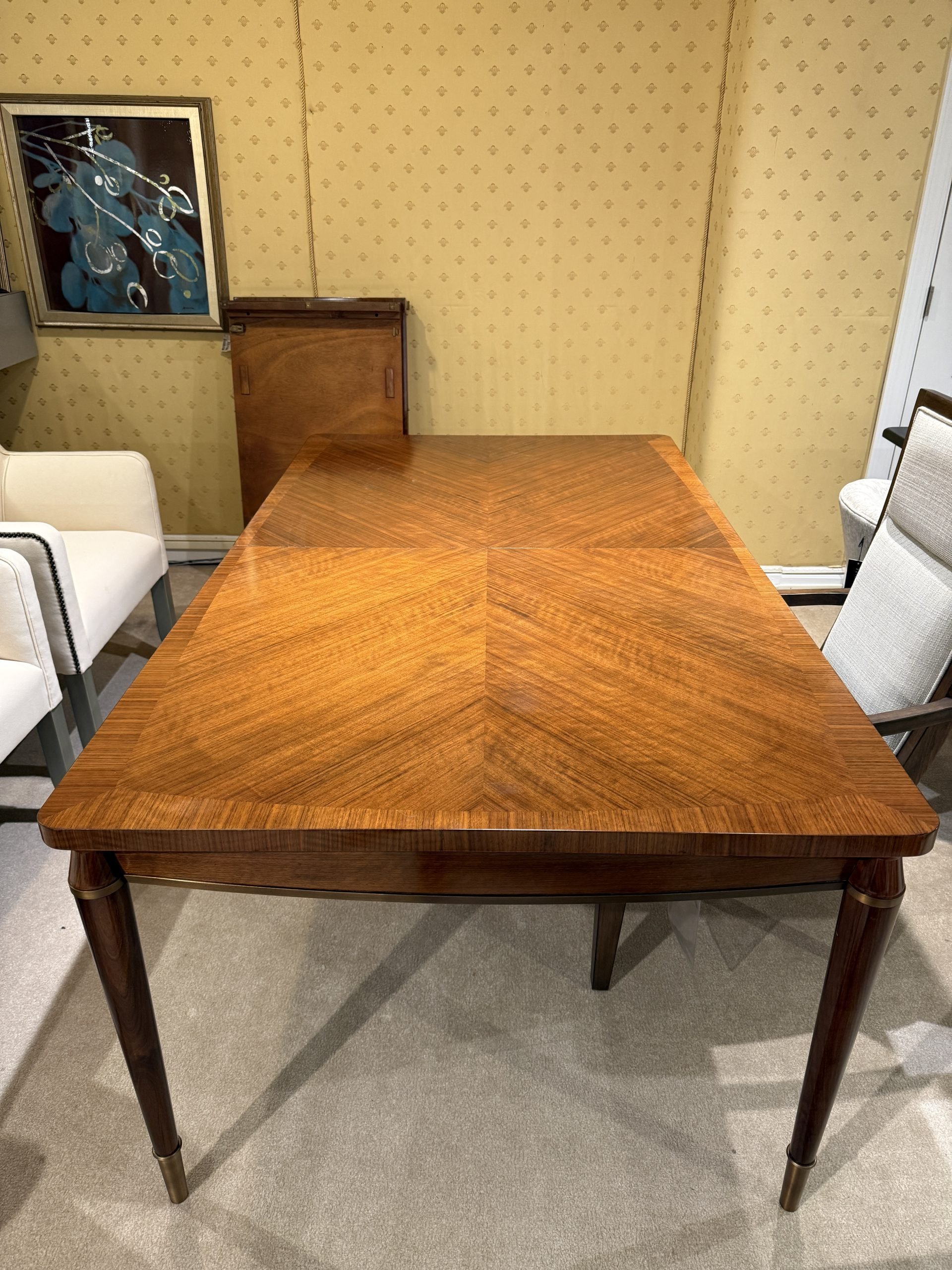 Jonathan Charles 500348-120L-WTL Toulouse Dining Table