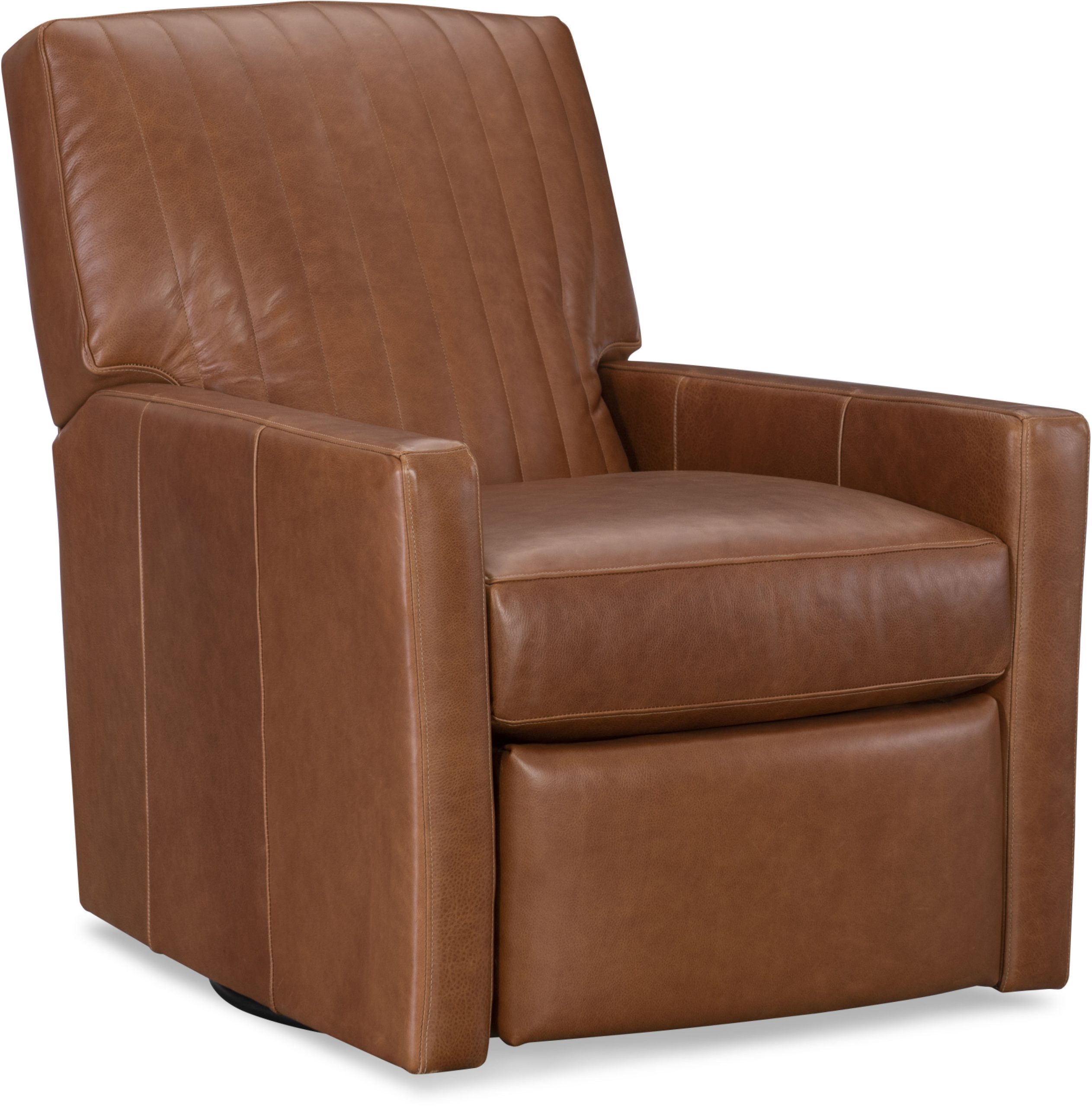 CR Laine L1775-05CHSWMR Malcolm Leather Swivel Manual Recliner Chanel Back