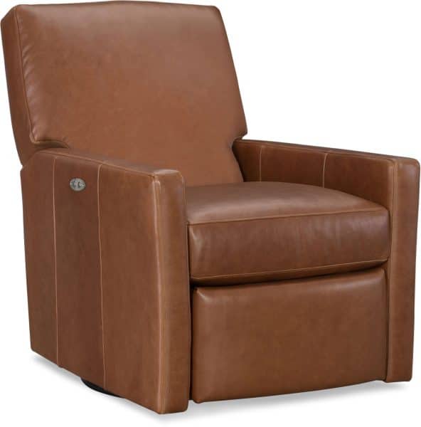 CR Laine L1775-05SWPR Malcolm Leather Swivel Power Recliner