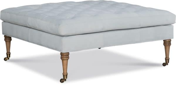 CR Laine L5027-07 Riley Leather Square Ottoman