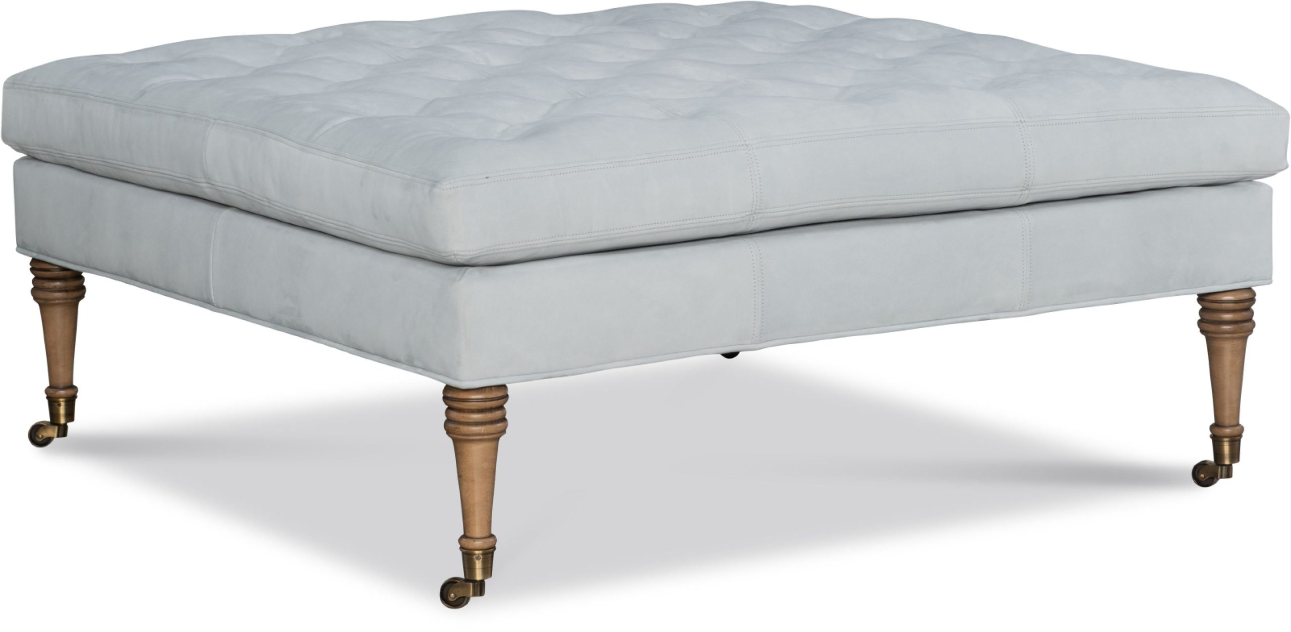 CR Laine L5027-07 Riley Leather Square Ottoman