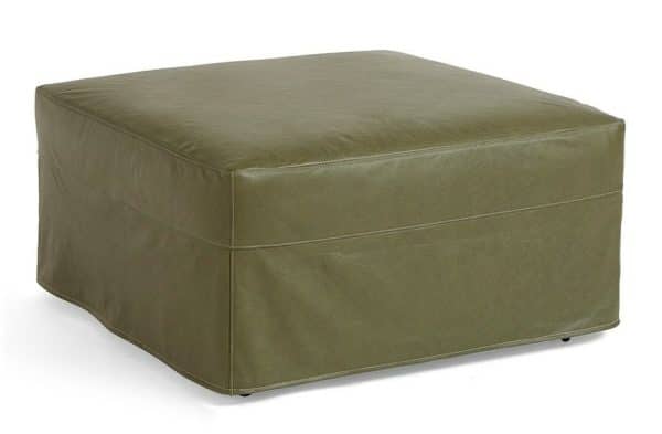 Four Seasons L-Large Square Ottoman LARGE SQUARE LEATHER OTTOMAN