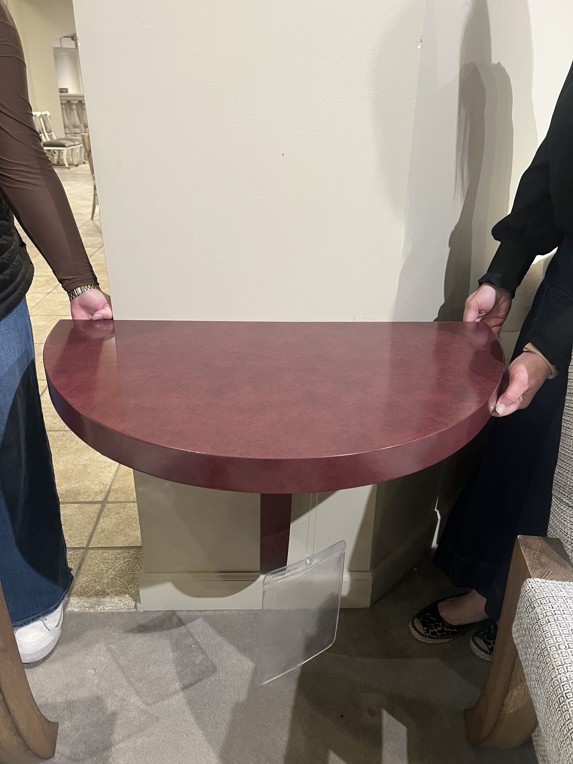 Highland House HH28-120-C1/10 Custom Red Floating Console Highland House HH28-120-C1/10 Custom Red Floating Console