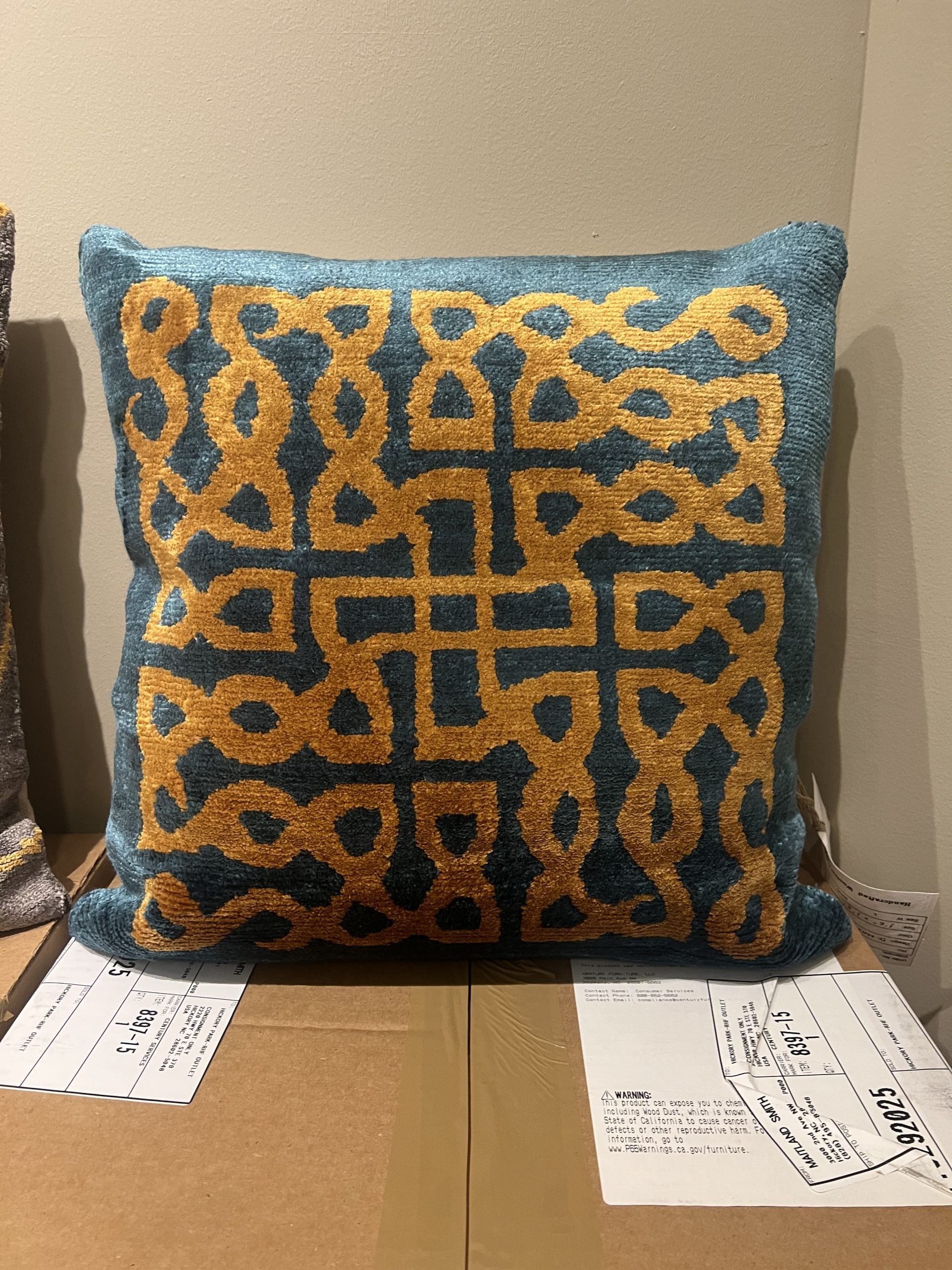 Maitland-Smith 8397-15/120 Labyrith Teal Pillow