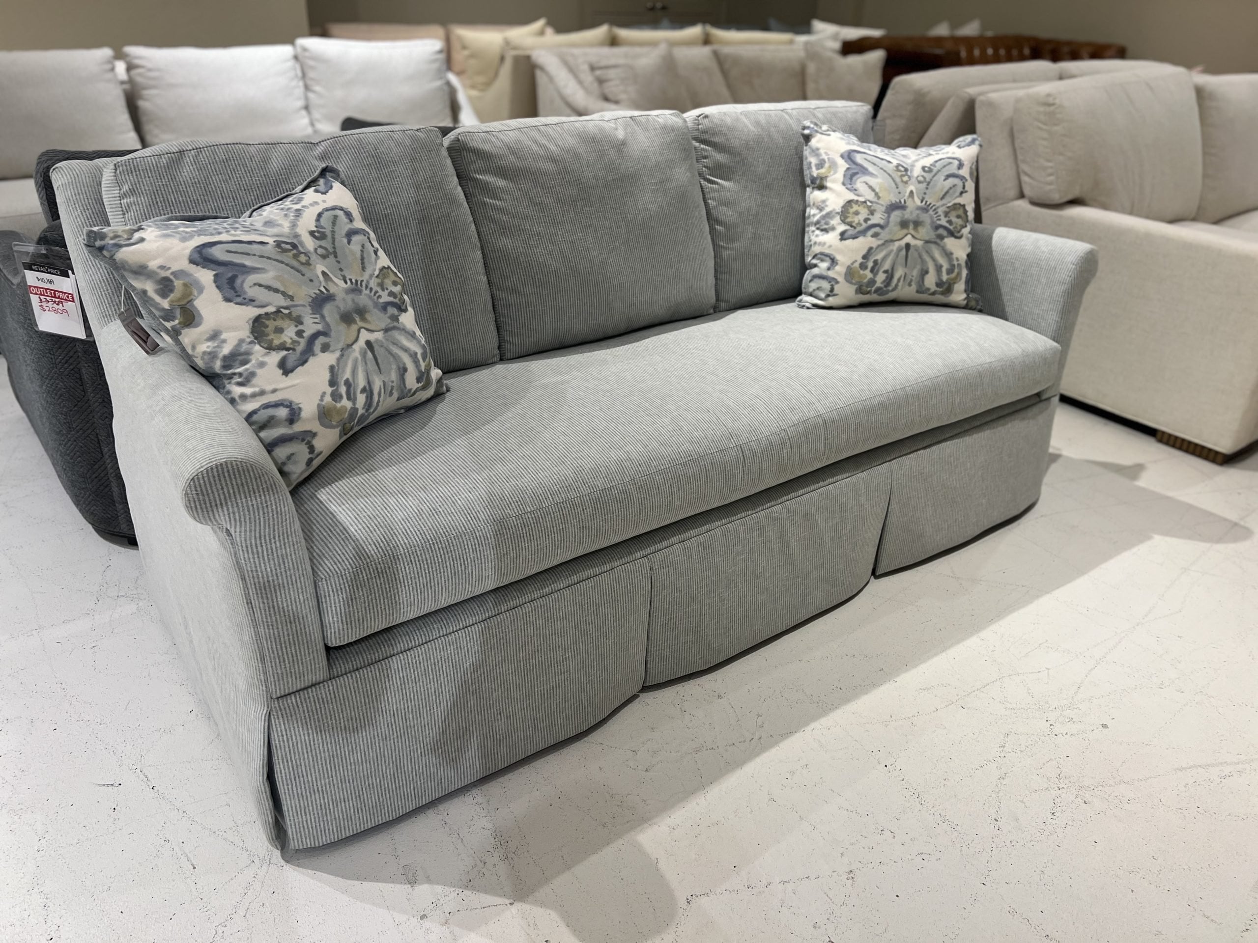 Jessica Charles 1790S/10500 Ensemble Skirted Sofa