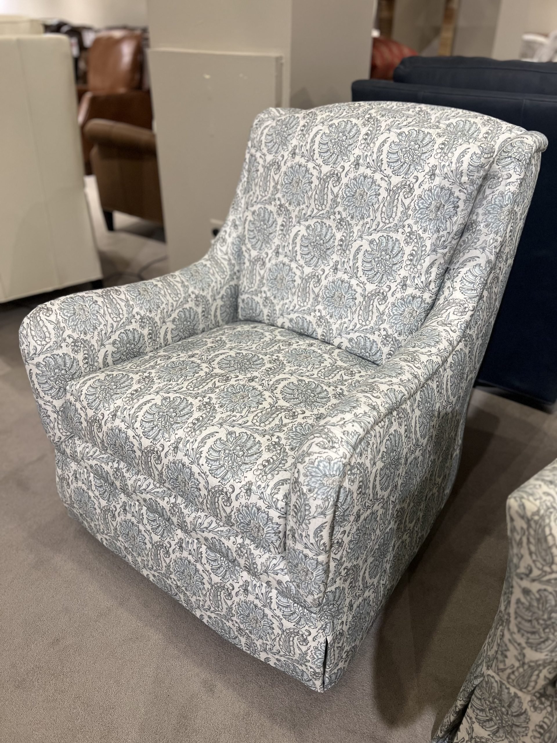 Jessica Charles 799-E-SR/10346 Carrie English Arm Swivel Rocker