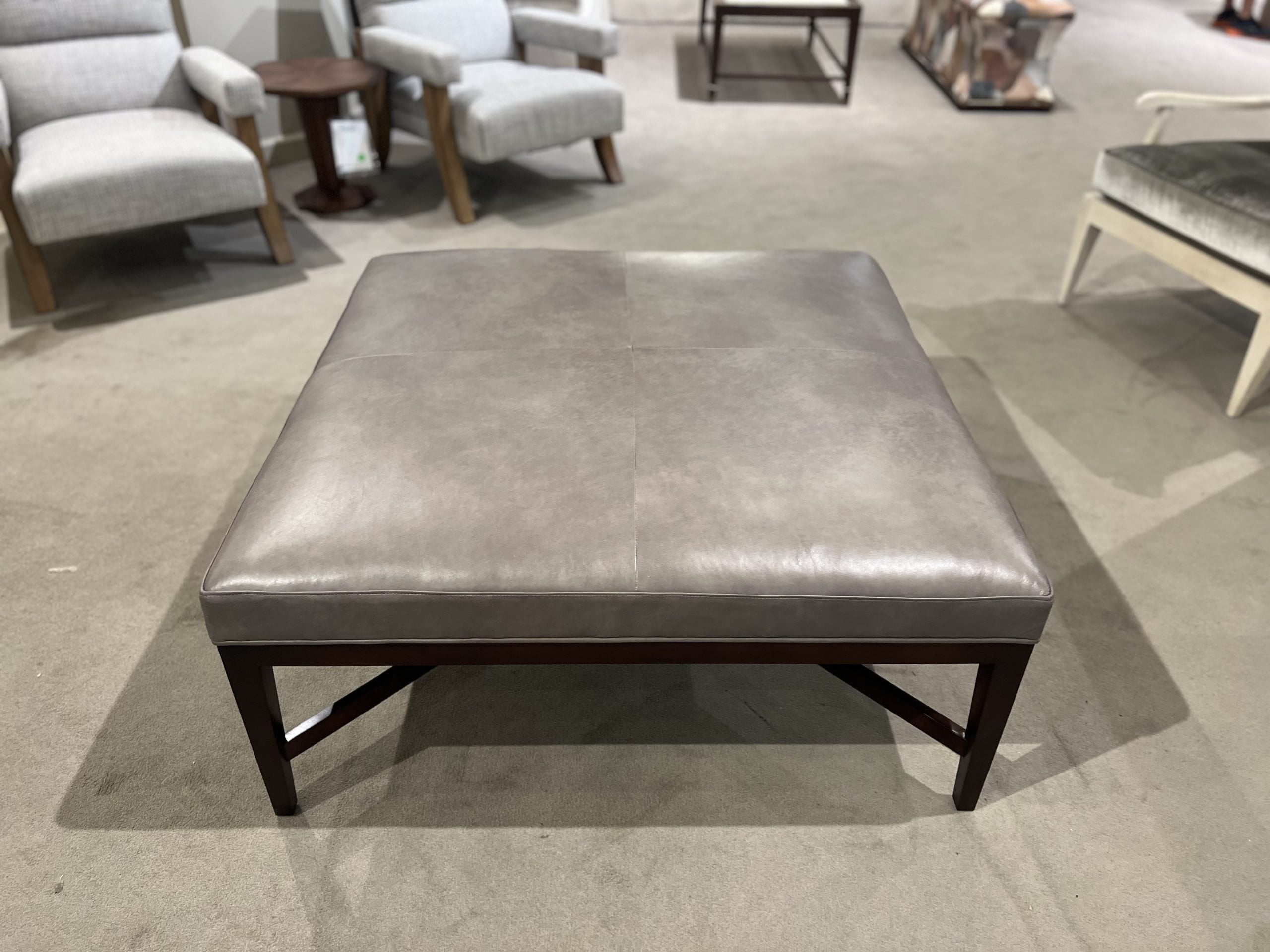 Century 3714-4242/10 Redford Medium Square Cocktail Ottoman