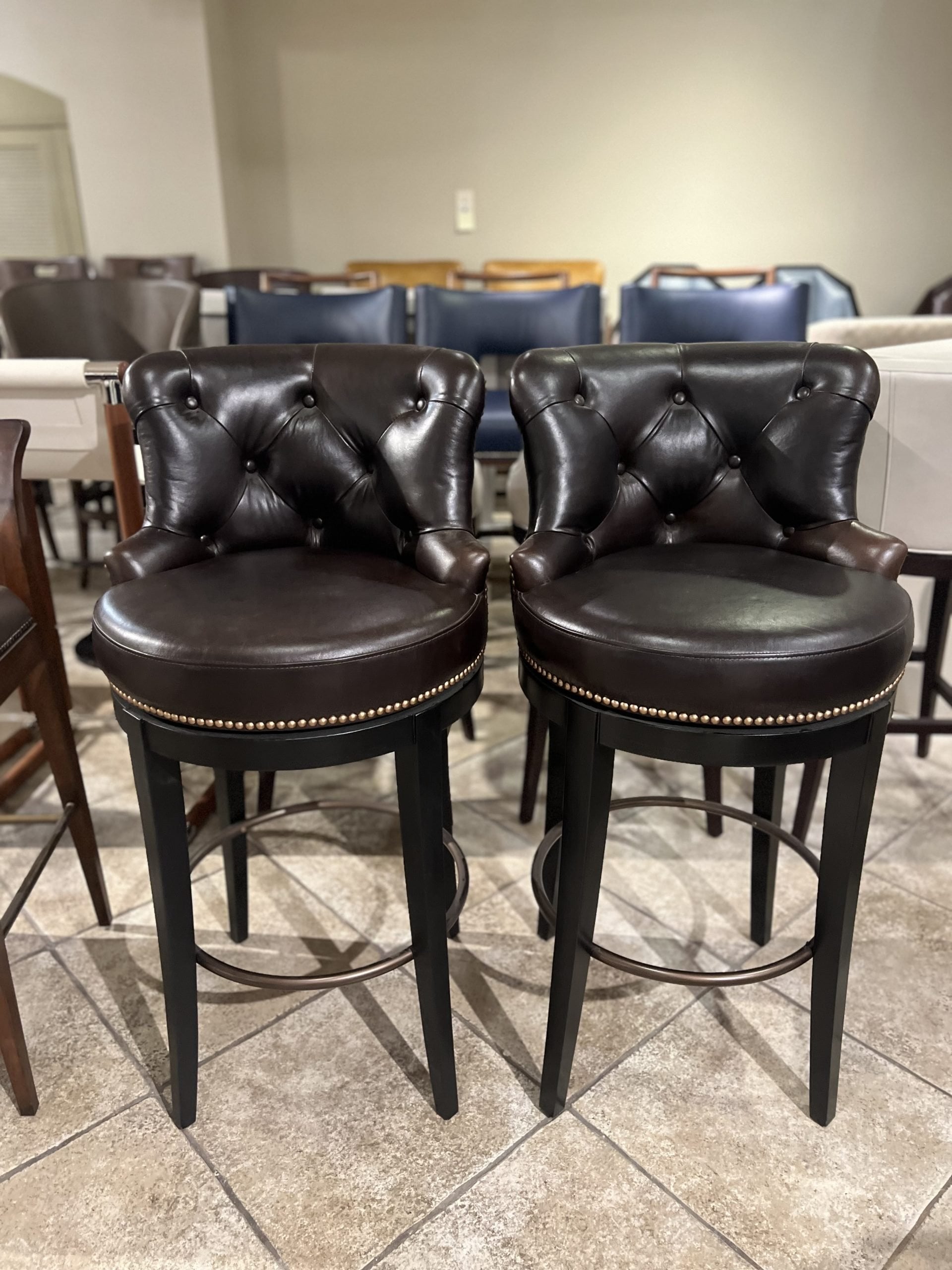 Century PLR-3854B-SUMATRA/40 Forte Swivel Bar Stool