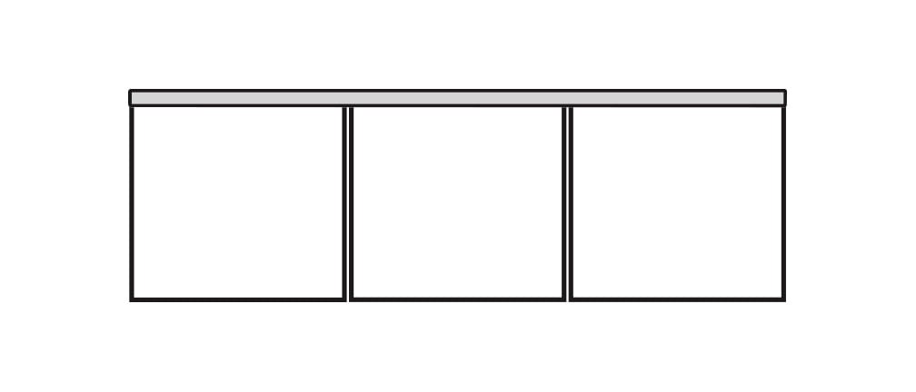 Four Seasons 1927S-AL MOLLY ARMLESS 3 SEAT SOFA