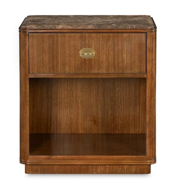 Century CEA-222-V1 Maxwell Single Drawer Nightstand - Clove Century CEA-222-V1 Maxwell Single Drawer Nightstand - Clove